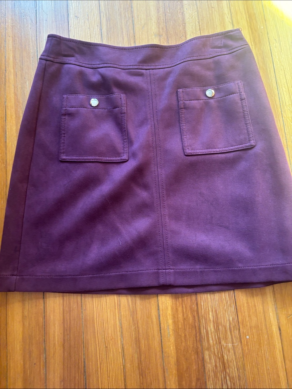 Loft Women's Plum Pocket A-Line Skirt